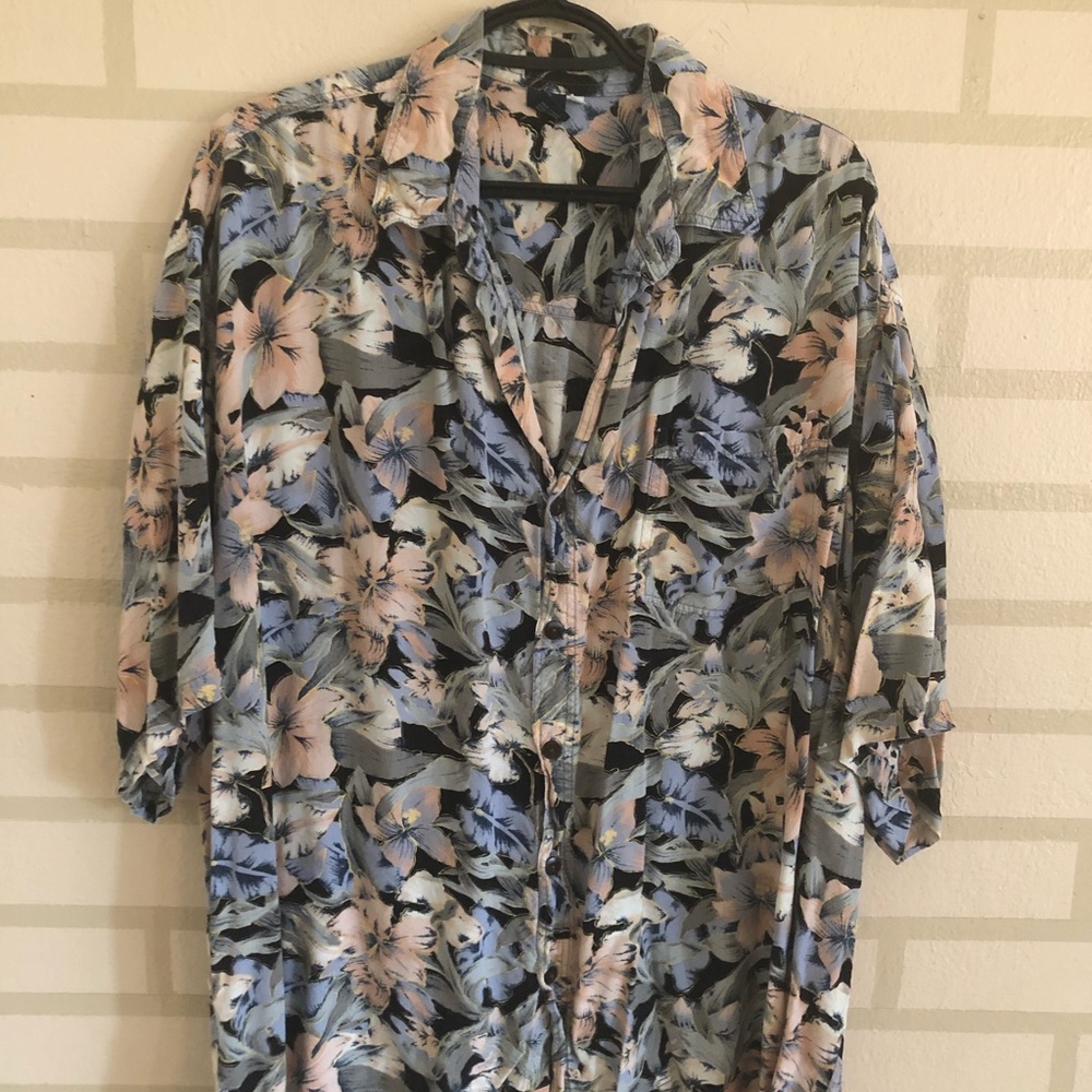 Vintage Floral Hawaiian Shirt